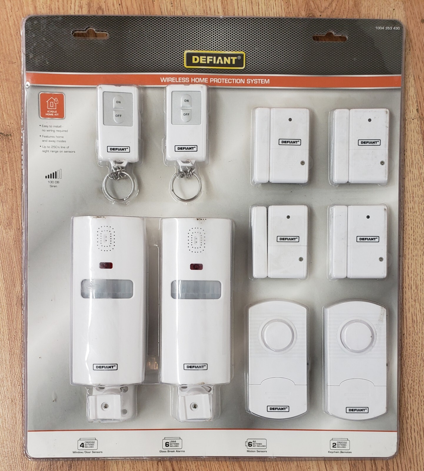 NEW Defiant Wireless Home Protection Alarm System 1004 353 430