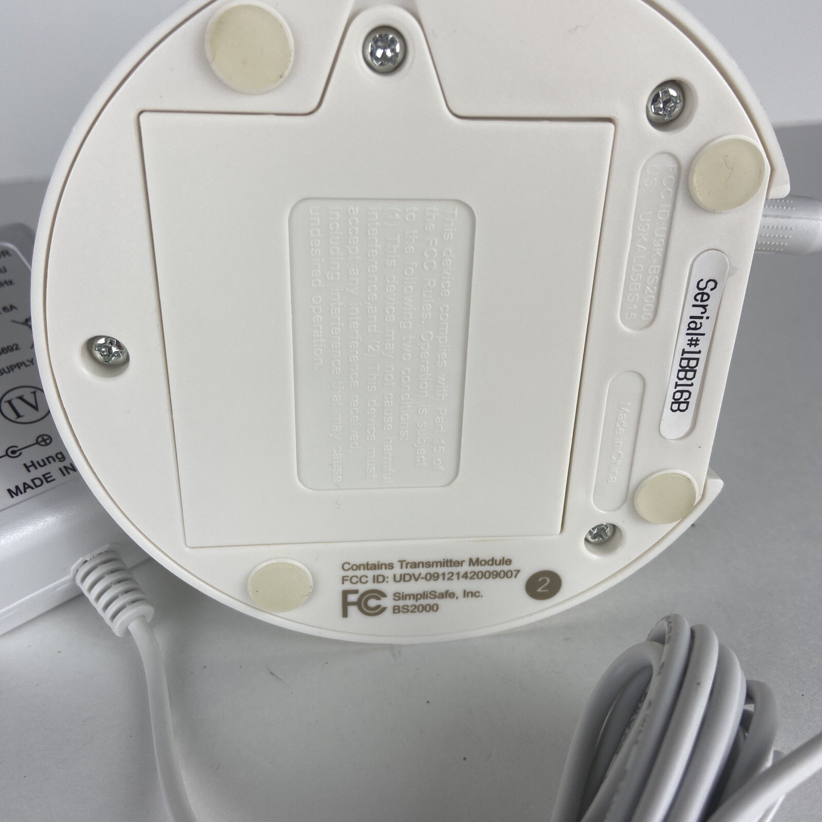 SimpliSafe Home Security System Base Station with Power Cord SS-1500 BS2000