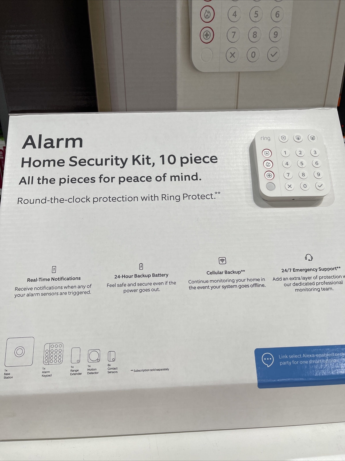 Ring Alarm Complete System Wireless Indoor 10 Piece Security Kit 2nd Generation.