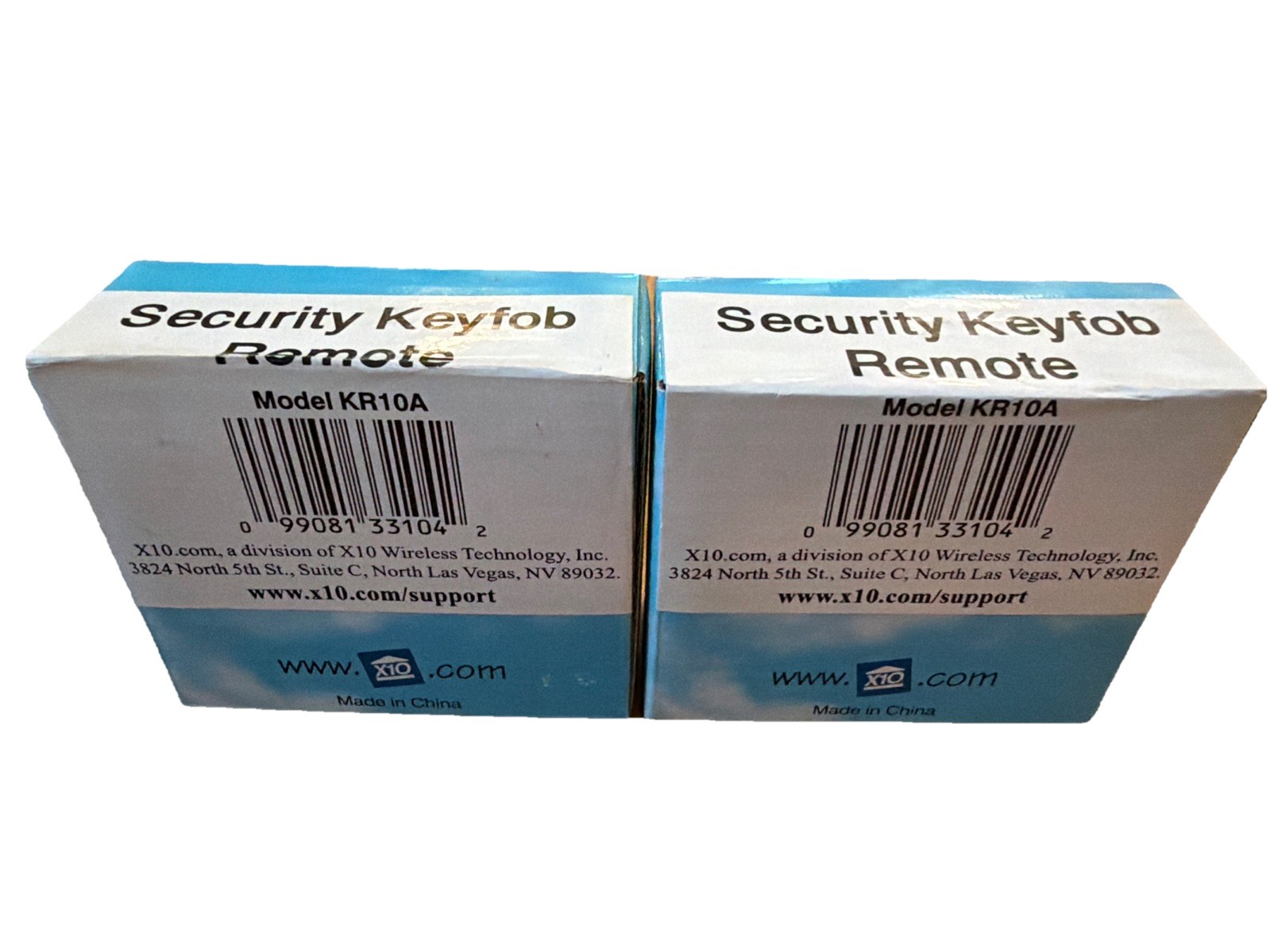 Lot of 2 X-10 Powerhouse KR10A Security Keyfob Keychain Remote Control NEW NOS