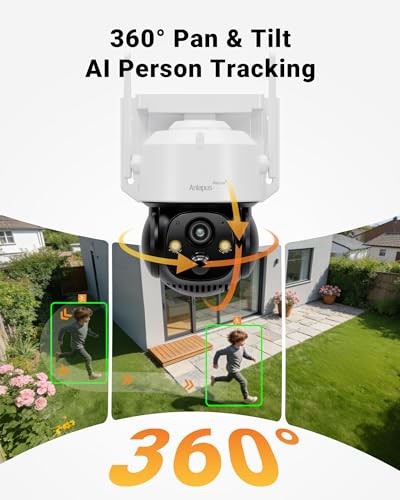 2.5K Add-on Battery Powered Wireless Outdoor Camera with Solar Panel,
