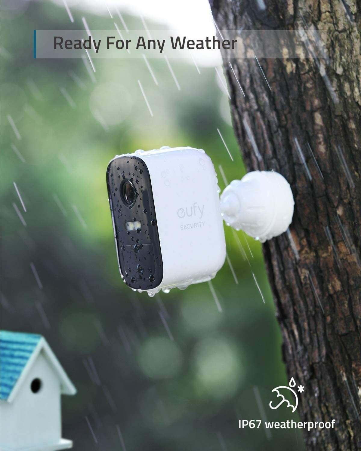 eufy Security Smart Wireless System w/Alexa 1080P Battery Camera eufyCam 2C Kit