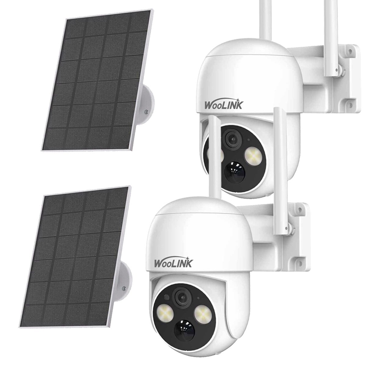 4MP HD Solar Camera Wireless WiFi Solar Power Battery IP Camera Outdoor 2/4PK