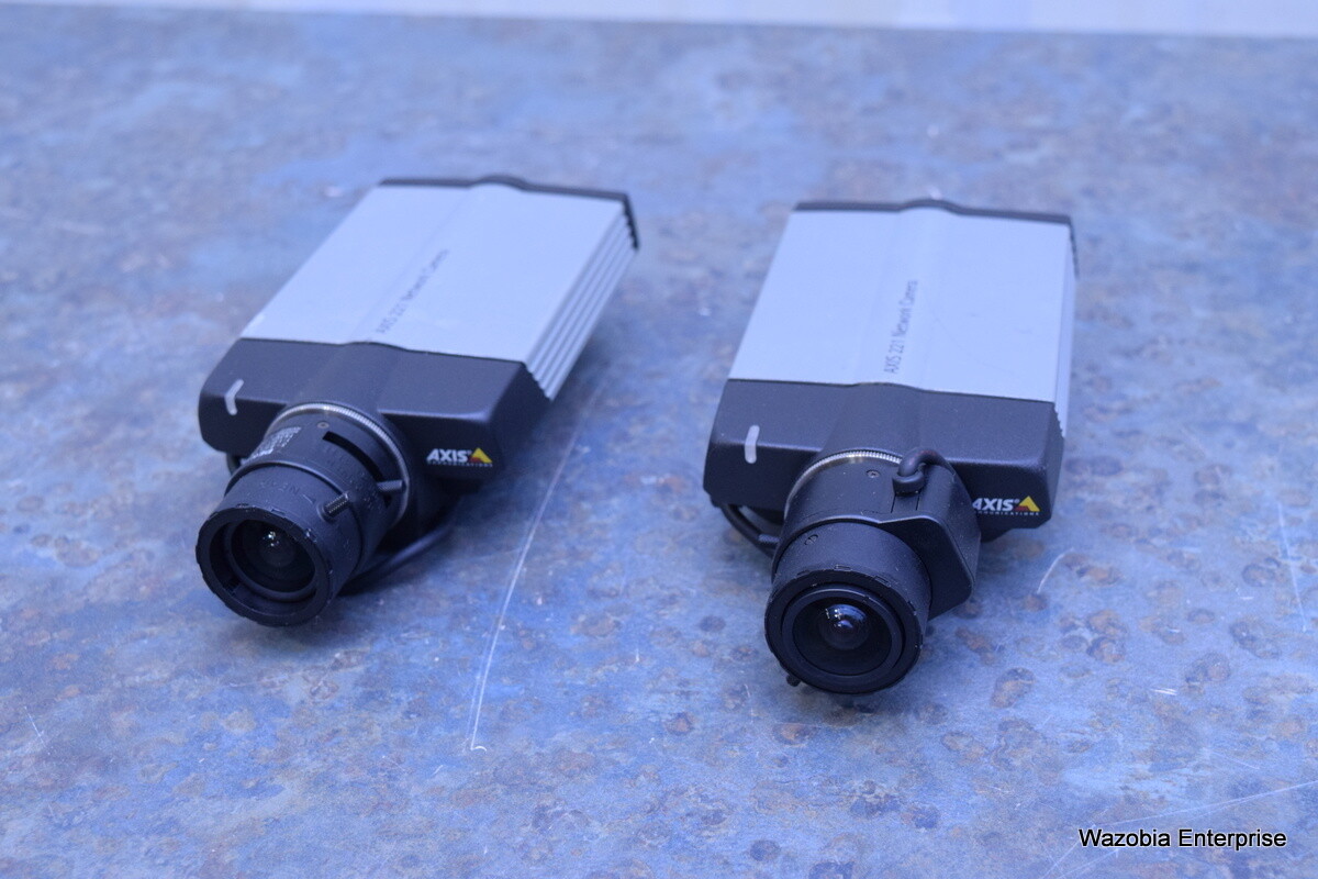 2 AXIS 221 NETWORK CAMERA 0221-001-02 WITH PENTAX 3-8 MM CS 1:1.0 D/N TS3VS10ED