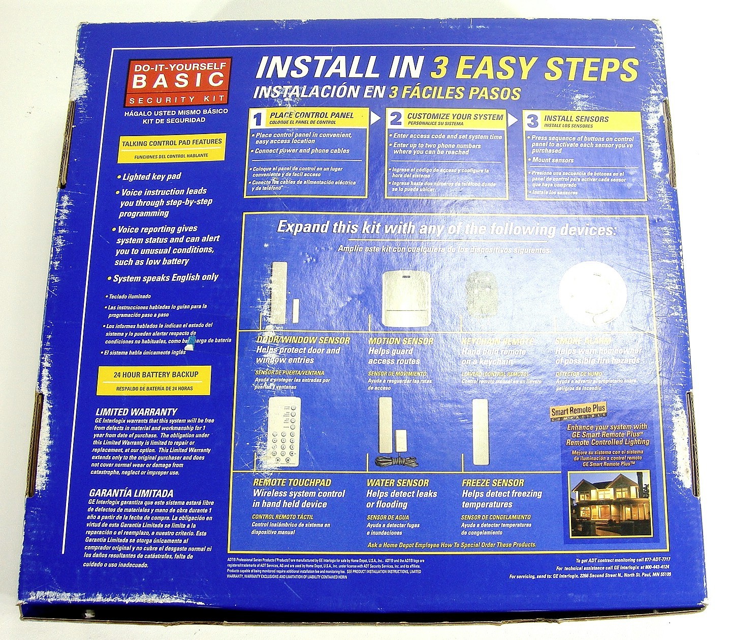 ADT Do It Yourself Wireless Security System Professional Series Basic Set