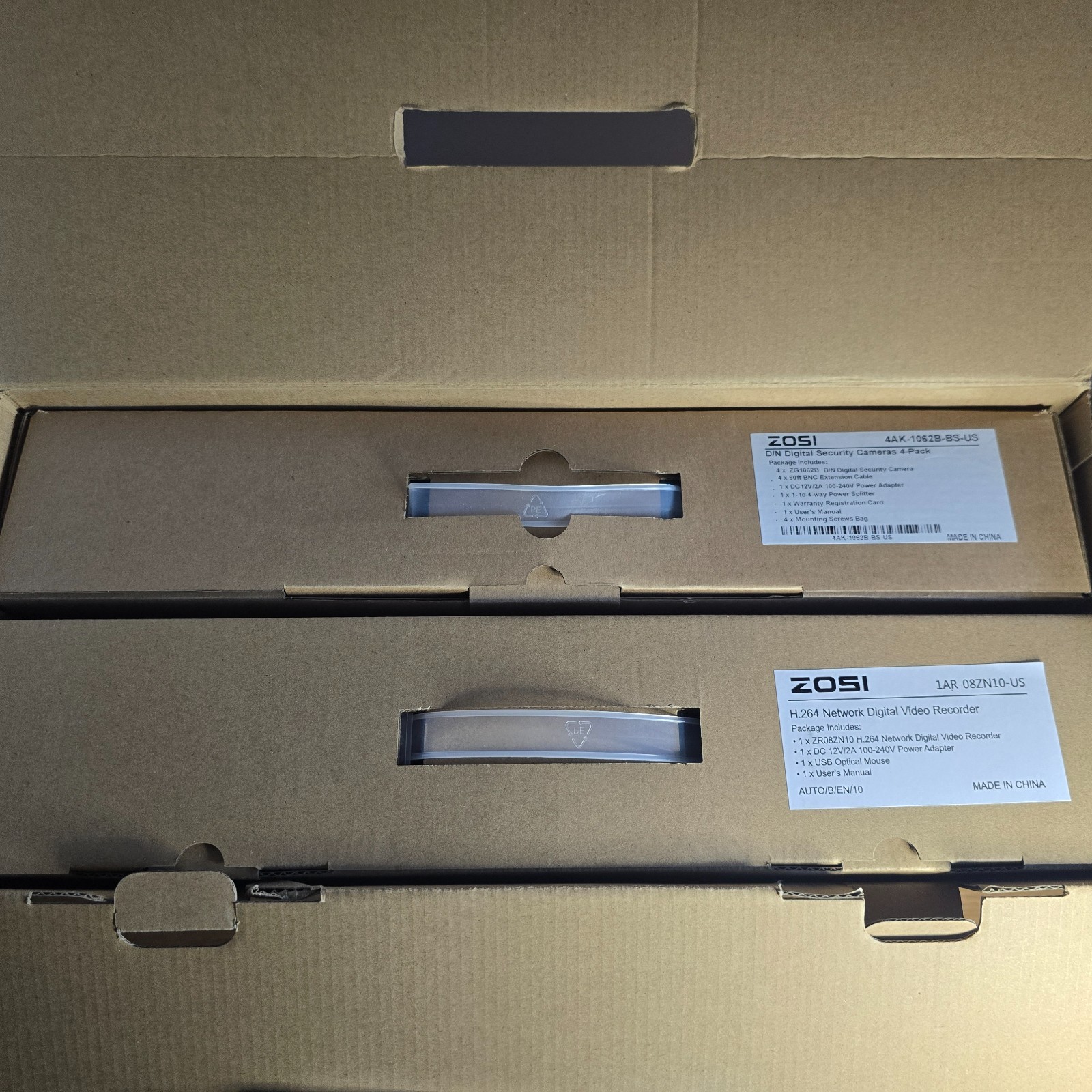 ZOSI DVD Video Surveillance System 8-Channels 4-Cameras