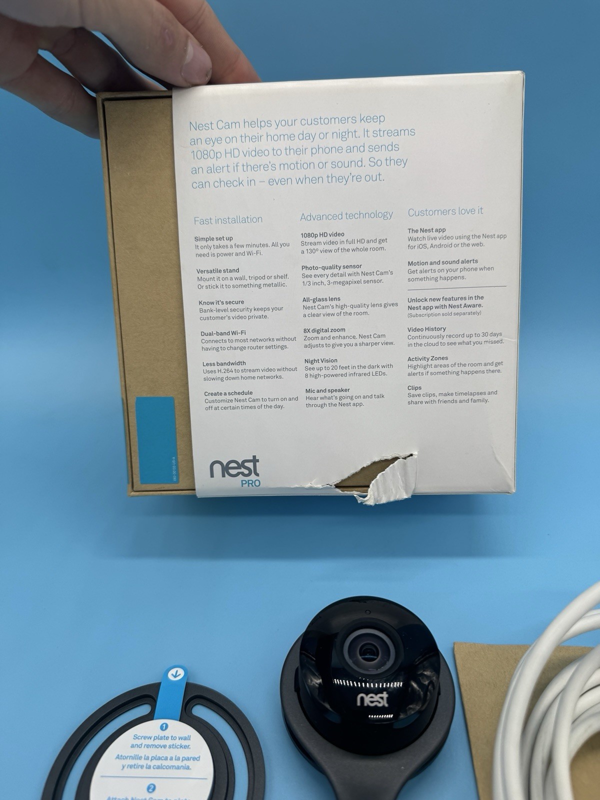 Nest Pro NC1103ES 1080p Indoor Security Camera A00005