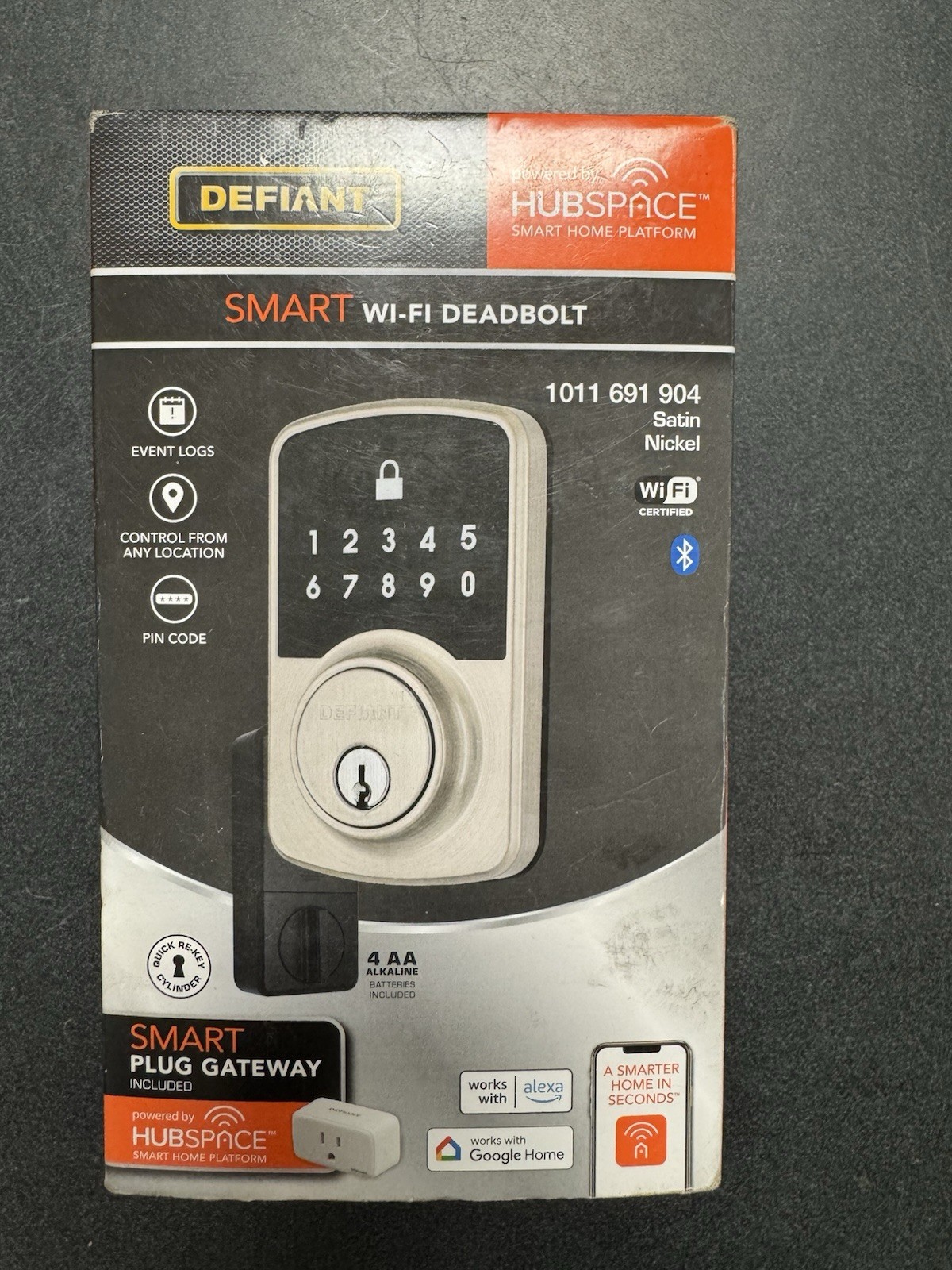 Defiant Smart WiFi Dead Bolt Powered By Hubspace