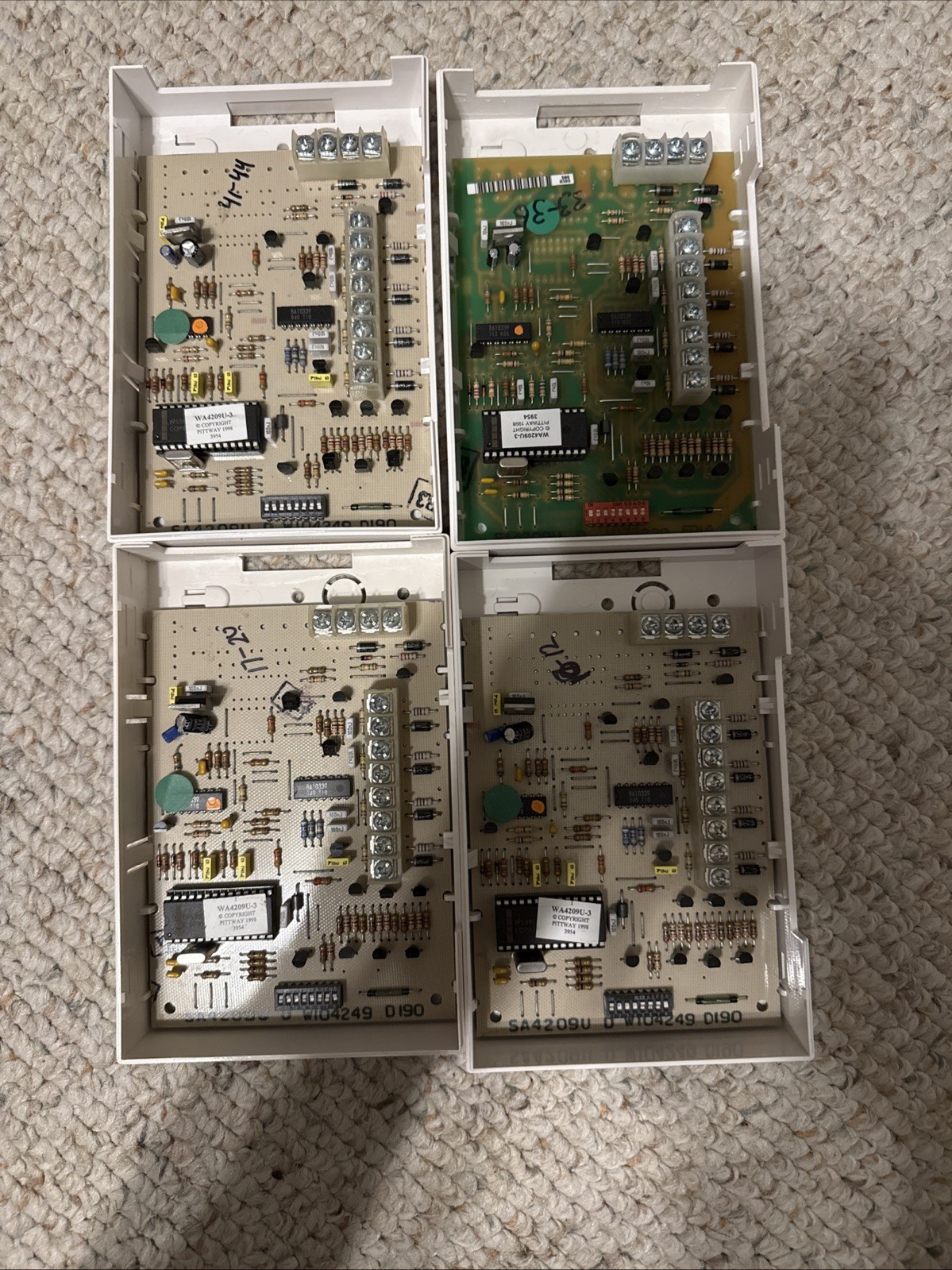 LOT of 4 ADEMCO 4209U Universal Group Zoning Multiplex Module