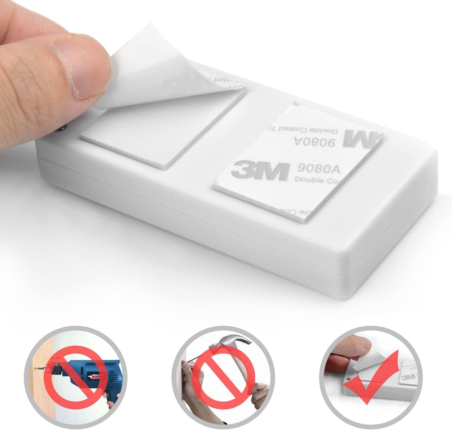 Wireless Magnetic Sensor Door Window Burglar Alarm with Remote Control Home Shop