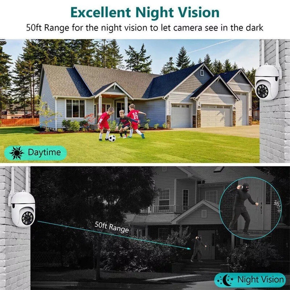 1-4Pack Wireless 5G WiFi Security Camera System Smart Outdoor Night Vision 1080P