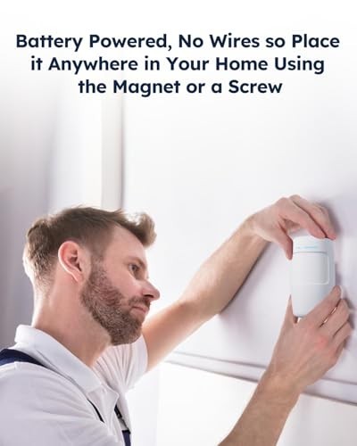 Home Security Alarm System Kit – 15-Piece WiFi Door & Window Sensors, App Alerts
