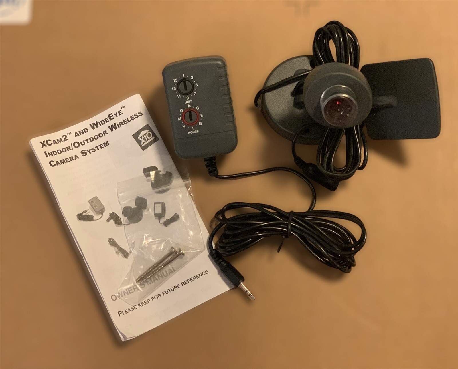 X10 X Cam 2 & Wide Eye Wireless Color Camera System XC18A + VCR Commander UX23A