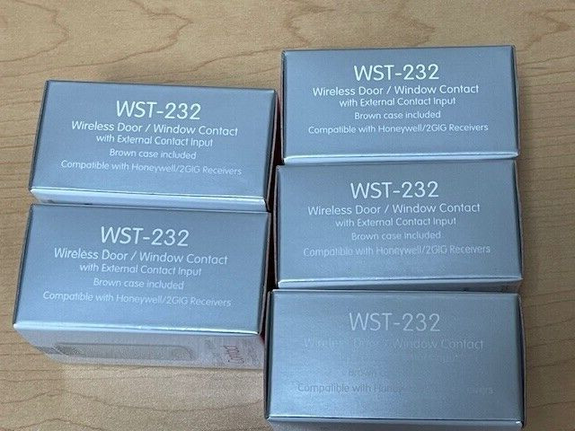 Lot 5 Ecolink WST-232 Honeywell Compatible Wireless Door/Window Sensors 345 Mhz