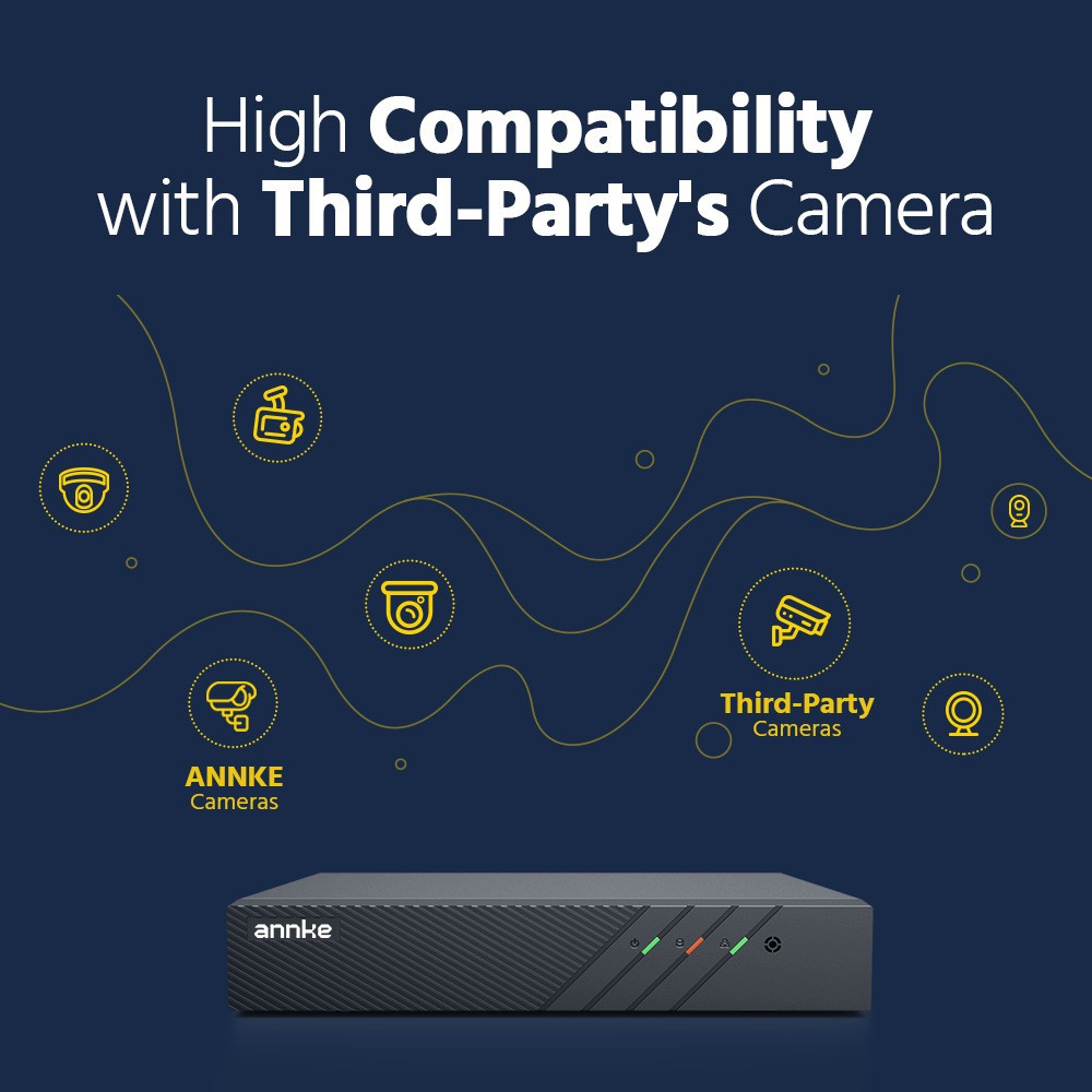 ANNKE 3K 5MP Audio POE Security Camera System 8MP 8CH NVR Outdoor AI Color Night