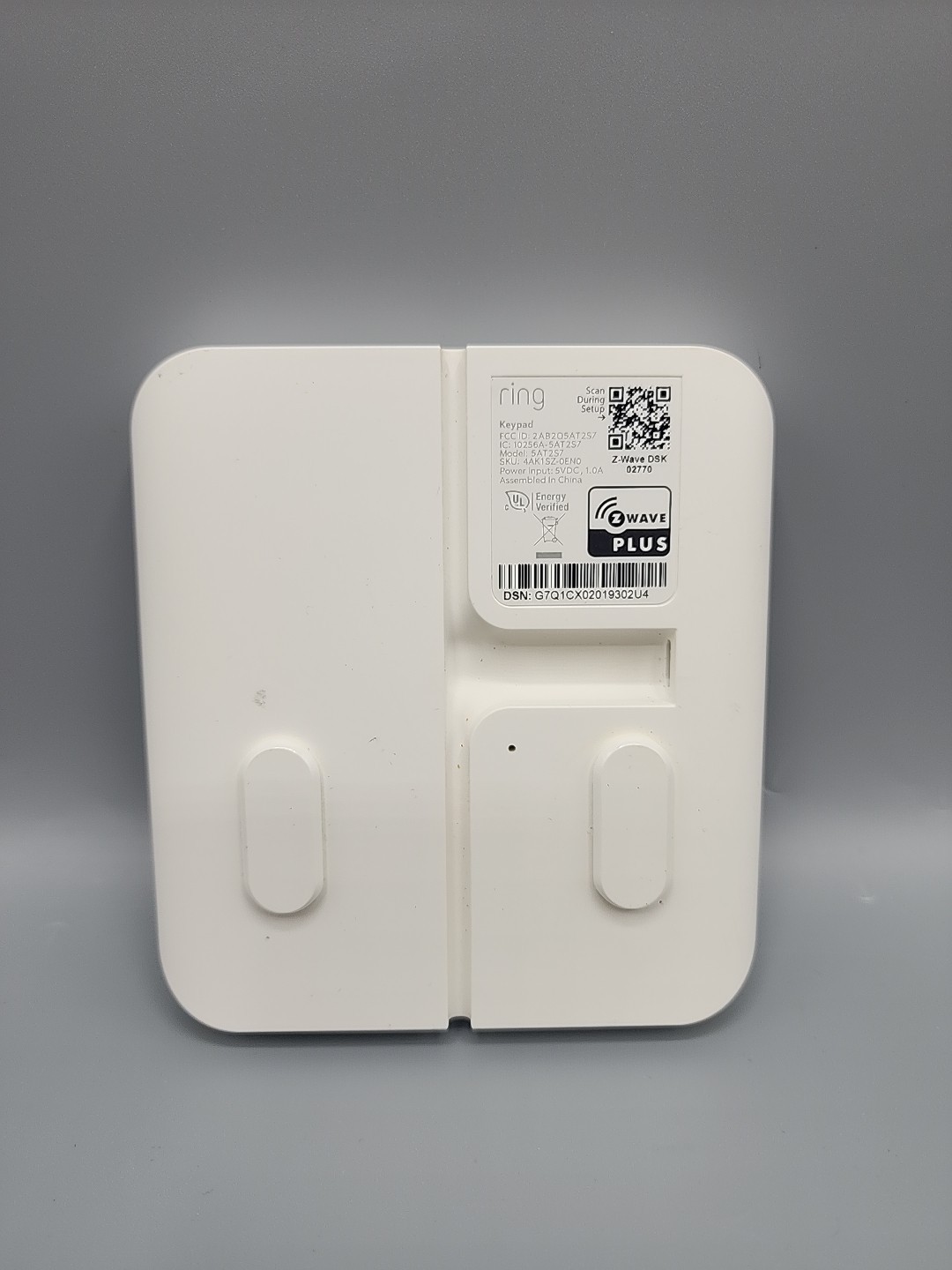 Ring Alarm Keypad 2nd Generation 5AT2S7 Fast Shipping No Power Cable