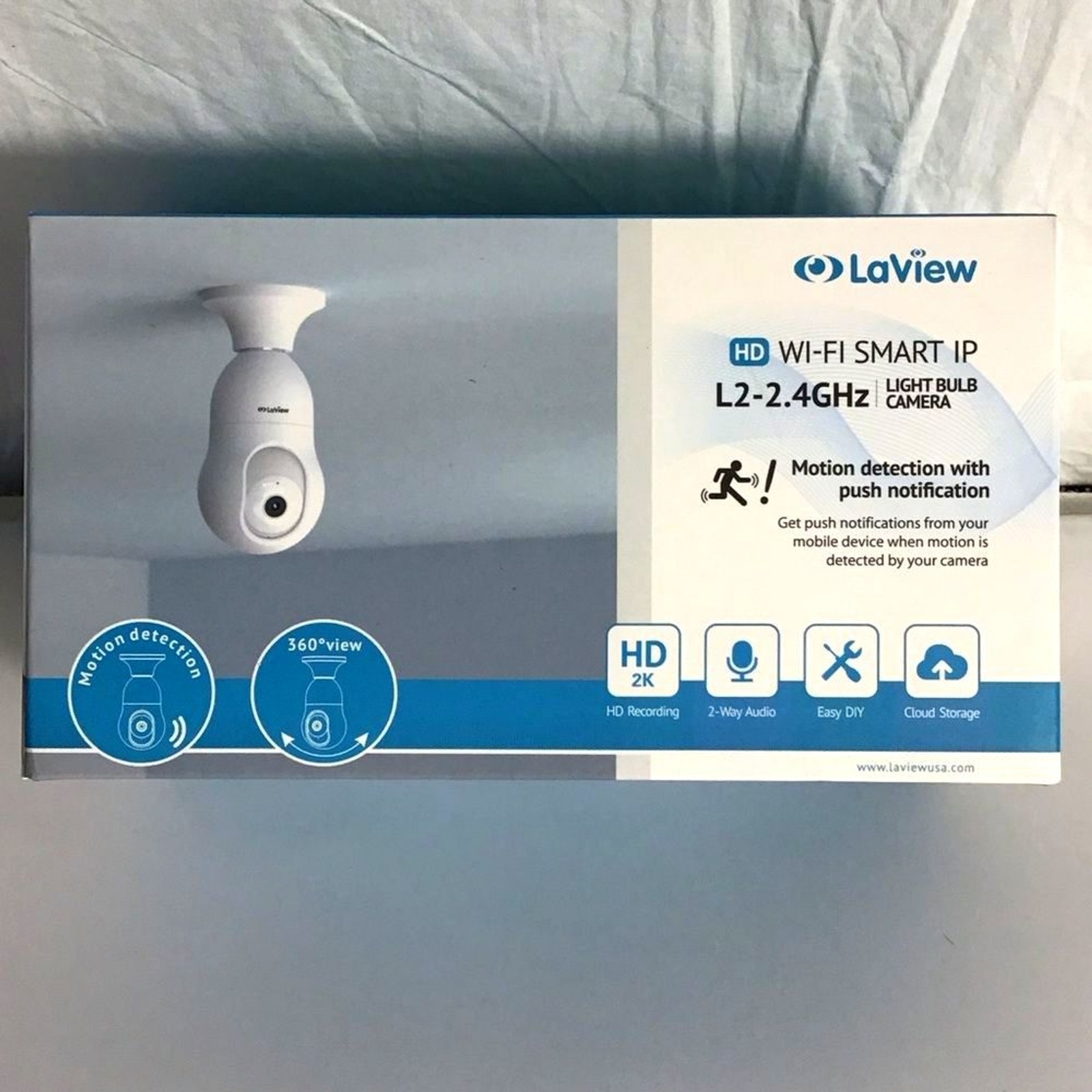 LaView Wi-Fi Smart IP Bulb Security Camera