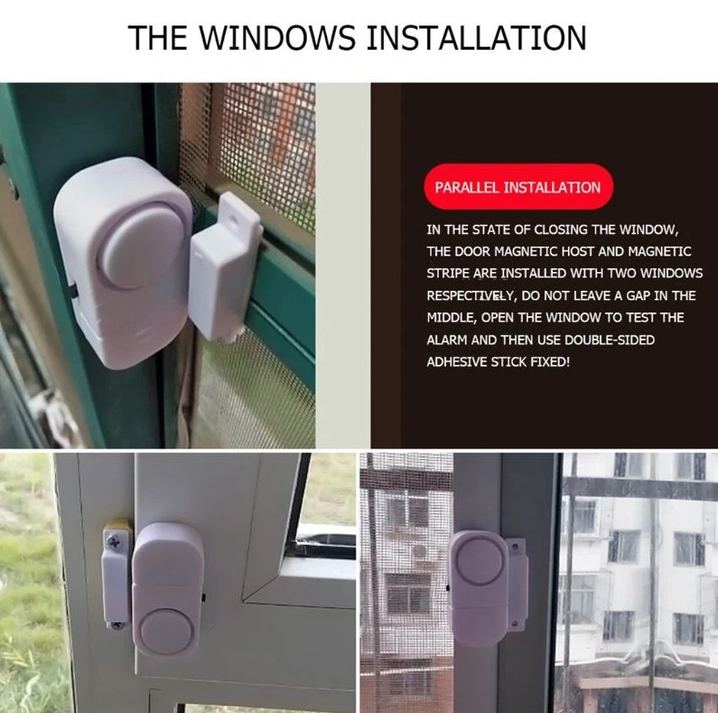 5 PCS WIRELESS Home Window Door Burglar Security ALARM System Magnetic Sensor
