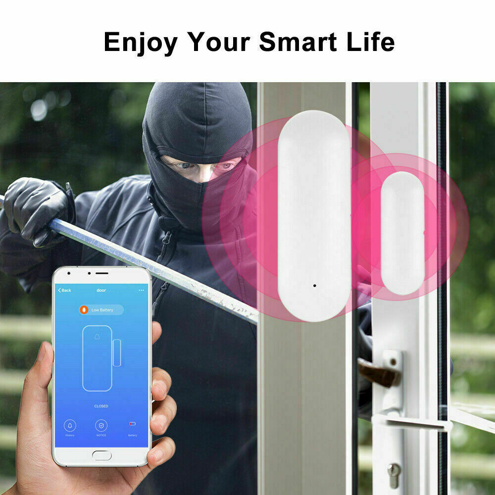 Smart Wi-Fi Home Window Door Burglar Security Alarm Sensor System Alexa Google