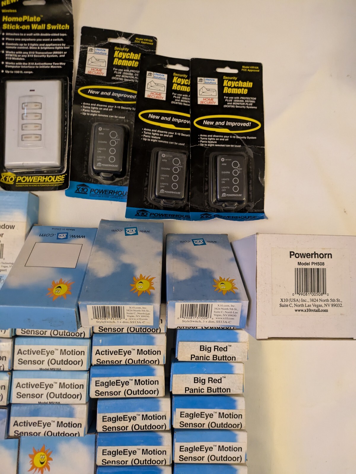 Lot of 50+ X10 Powerhouse Security System Window Door Sensor Outlet Remote NEW