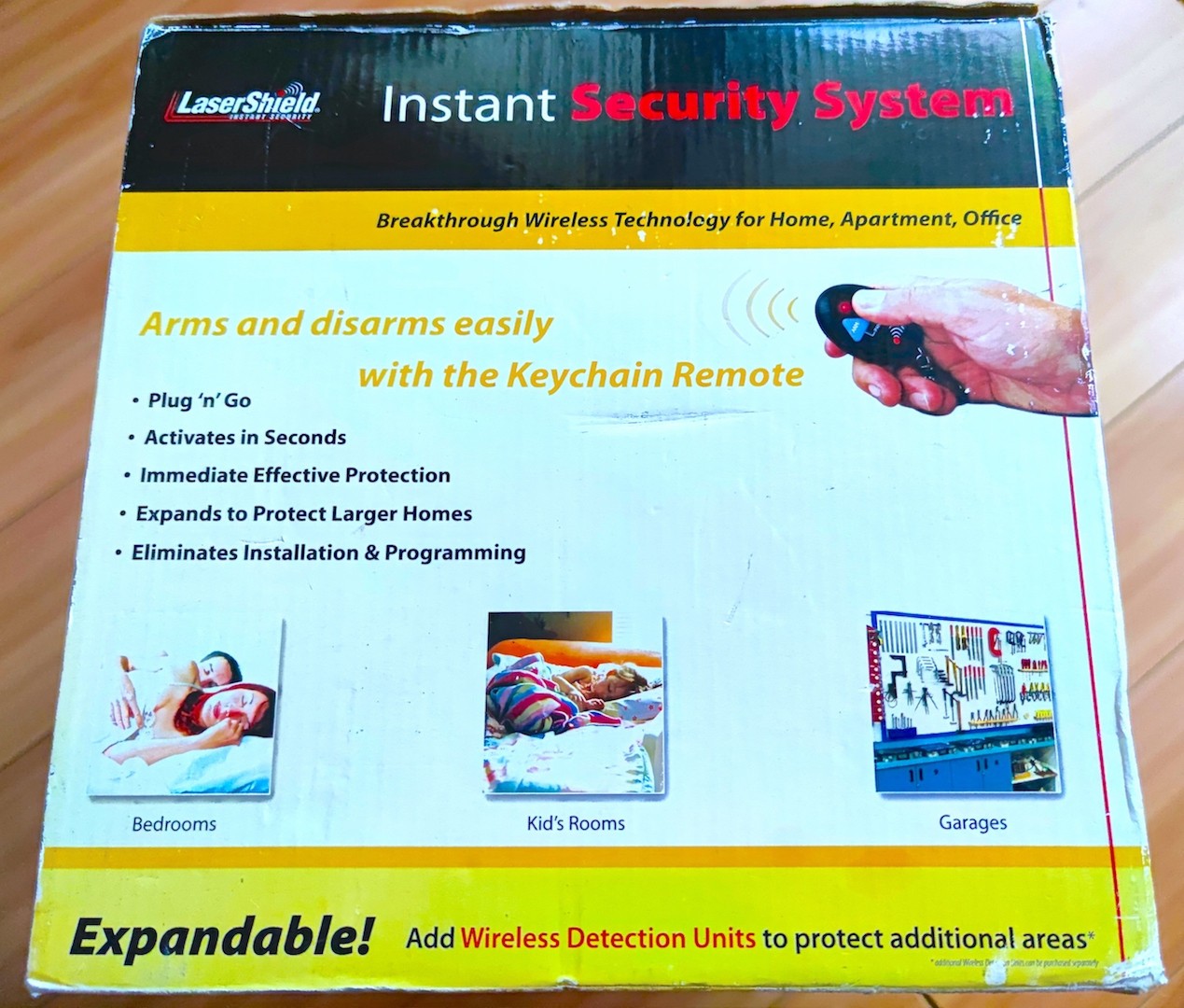LaserShield Instant Security System Plug N Go Professional Monitoring NOS