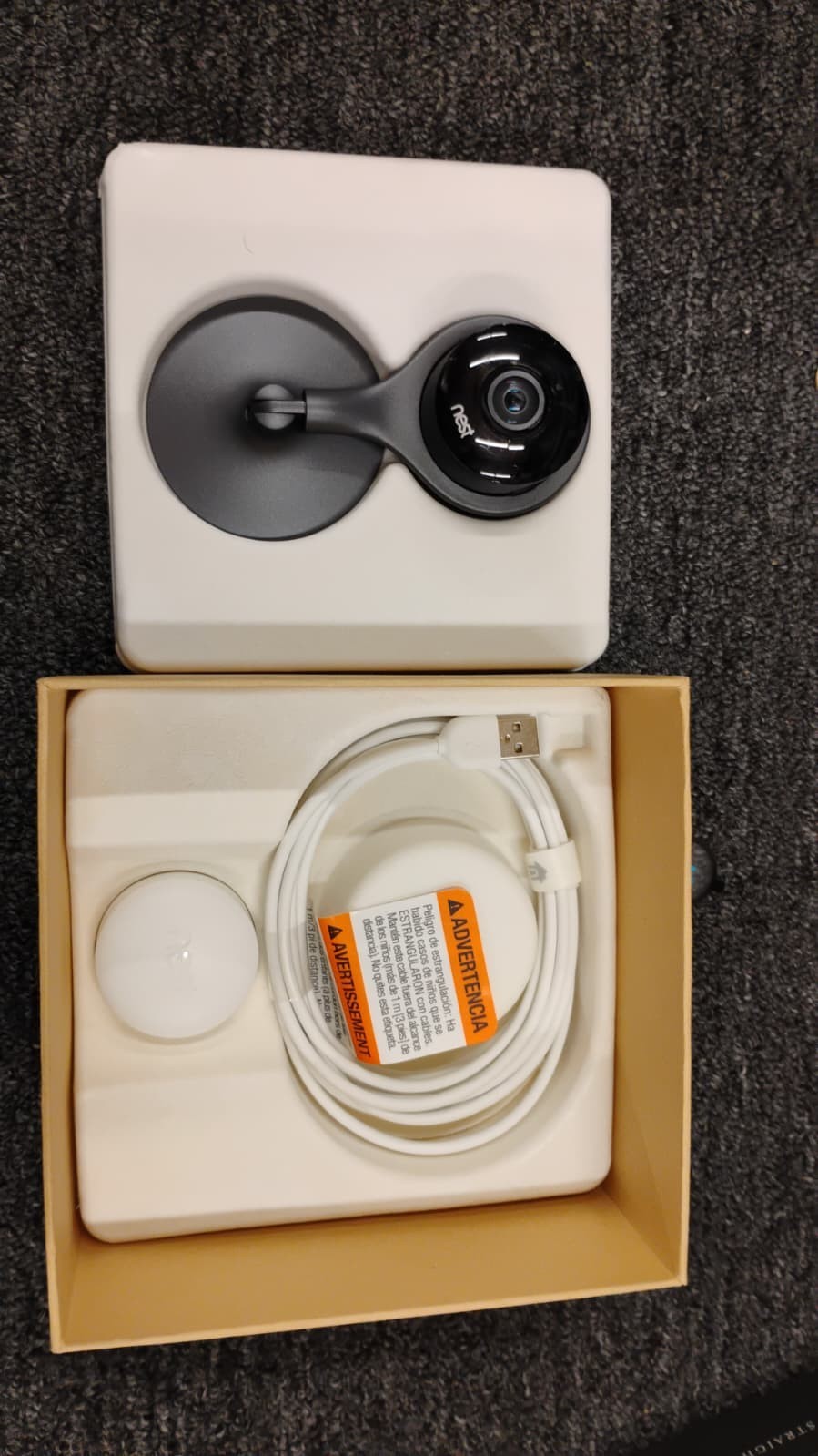 Nest NC1102ES 1080p Security Camera, OBN (Broken Lense), K5