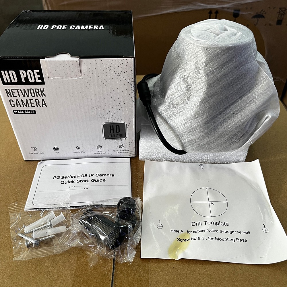 Vikylin 16CH CCTV System 5MP Full Color IP Camera Outdoor Audio 4k 16POE NVR Lot