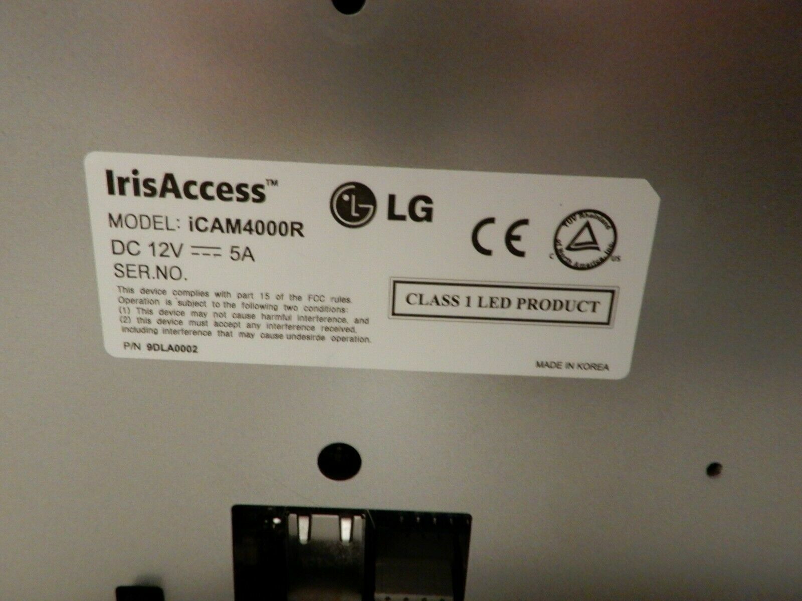 LG IRISACCESS iCAM 4000R Advanced Multifactor Biometric Iris ID Reader
