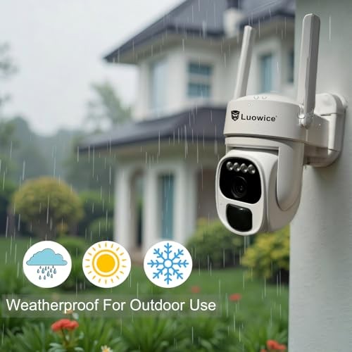 Solar Security Camera Wireless Outdoor, 3W Solar Panel, 360° Pan Tilt Solar