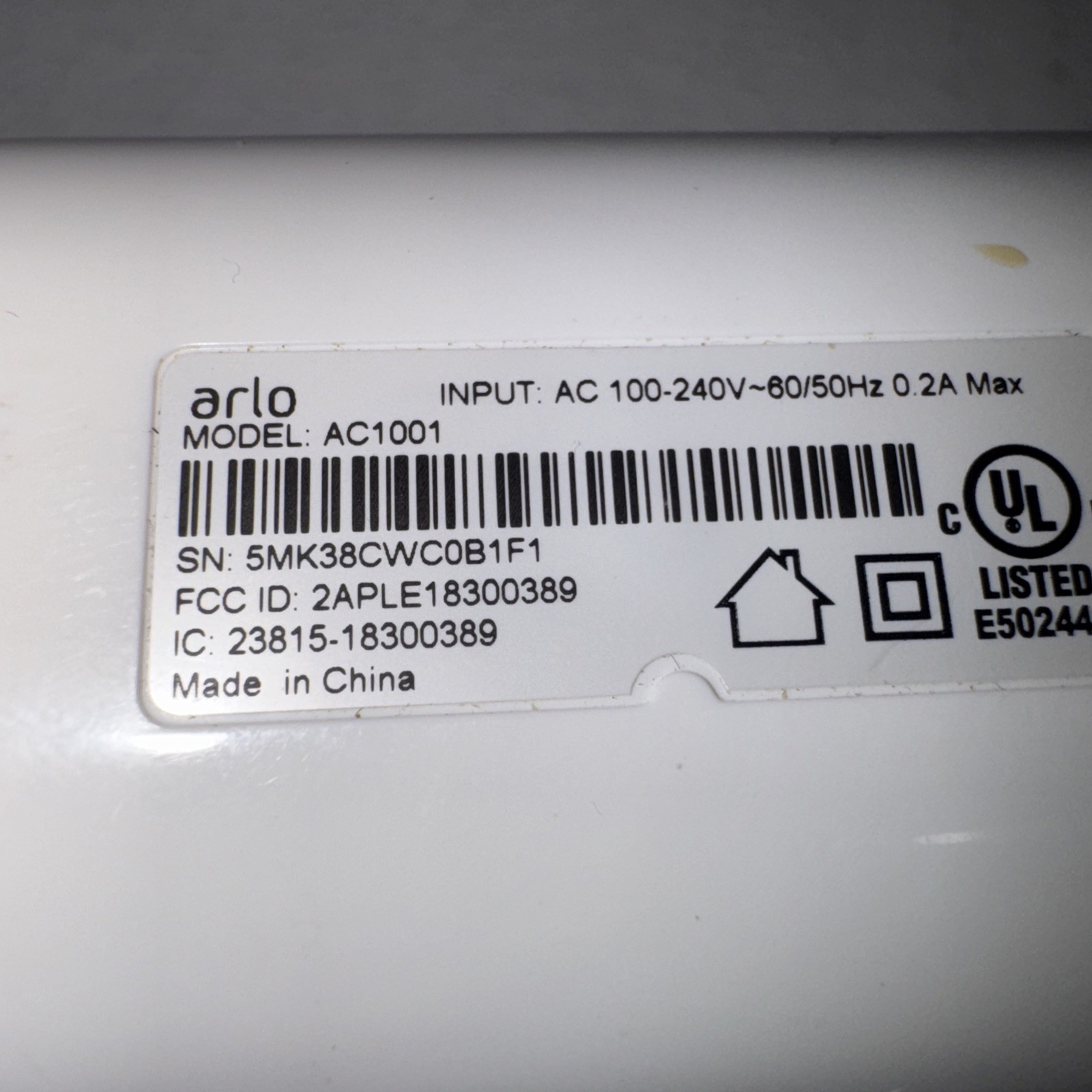 ARLO CHIME Wire-Smart Home Chime Model AC1001-100NAS – Preowned