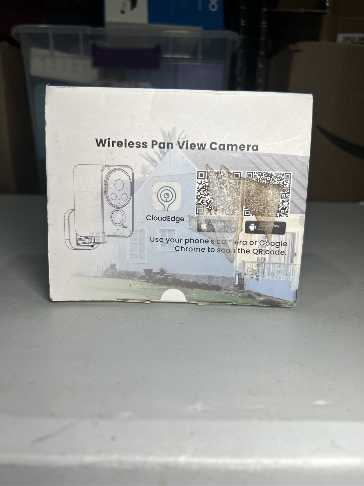 Wi-Fi Wireless Outdoor Smart Security Camera 2-Pack w/ 4in LCD Monitor OPEN BOX