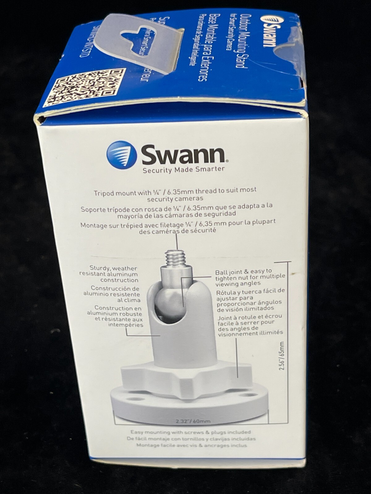 Swann Outdoor Mounting Stand for Smart Security Cameras – White