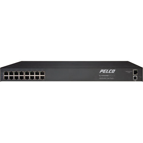 Pelco POE8ATN-US 8-Port 802.3at Gigabit Power Over Ethernet Midspan Compliant Po