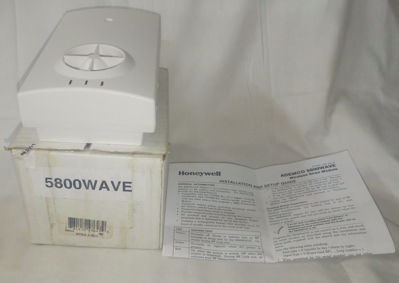 Honeywell 5800WAVE Wireless Indoor Siren