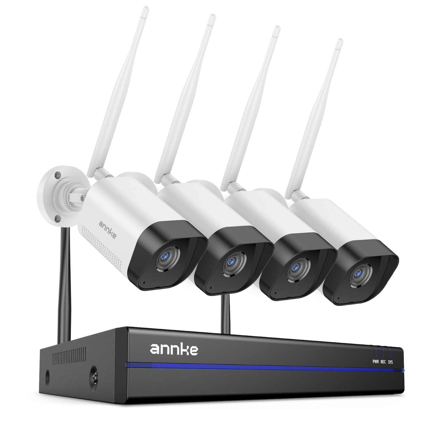 ANNKE 16CH 4K NVR Wireless 3MP Security IP Camera System Two Way Audio Recording