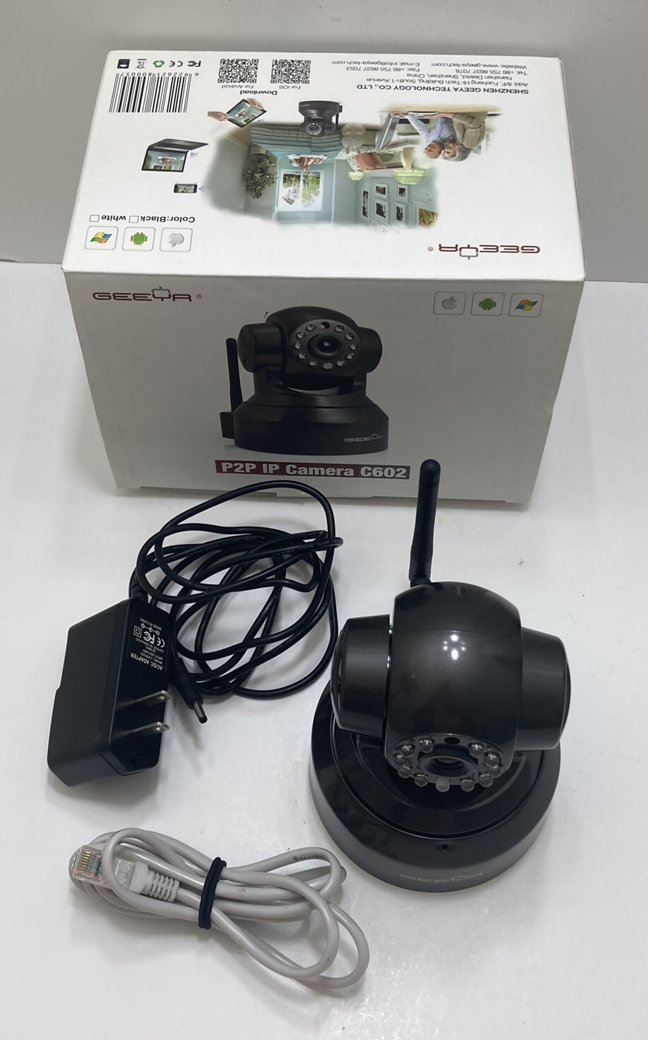 GEEYA HD Wireless WIFI IP Camera 720P H.264 IR-CUT P2P 1.0MP Night Vision Phone
