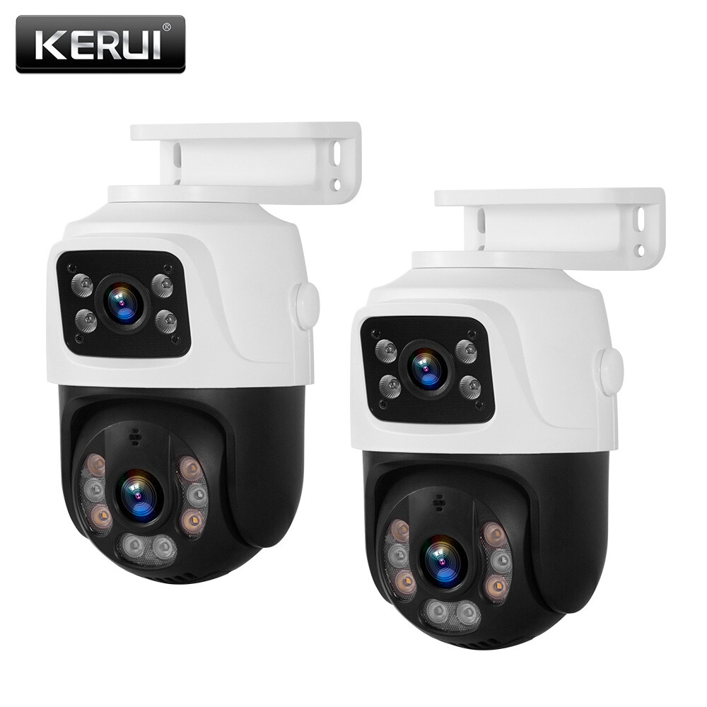 2PC POE Dual Lens 6MP HD Security Camera 2-Way Talk Motion Detection CCTV Camera