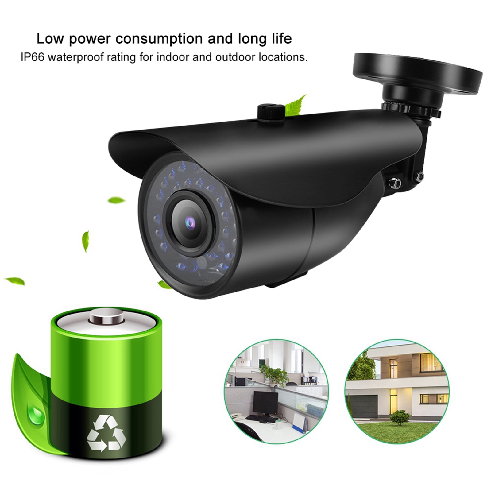 TVI/AHD/CVI/CVBS PAL Bullet Camera IP66 Outdoor IR Night Analog CCTV DVR BEA