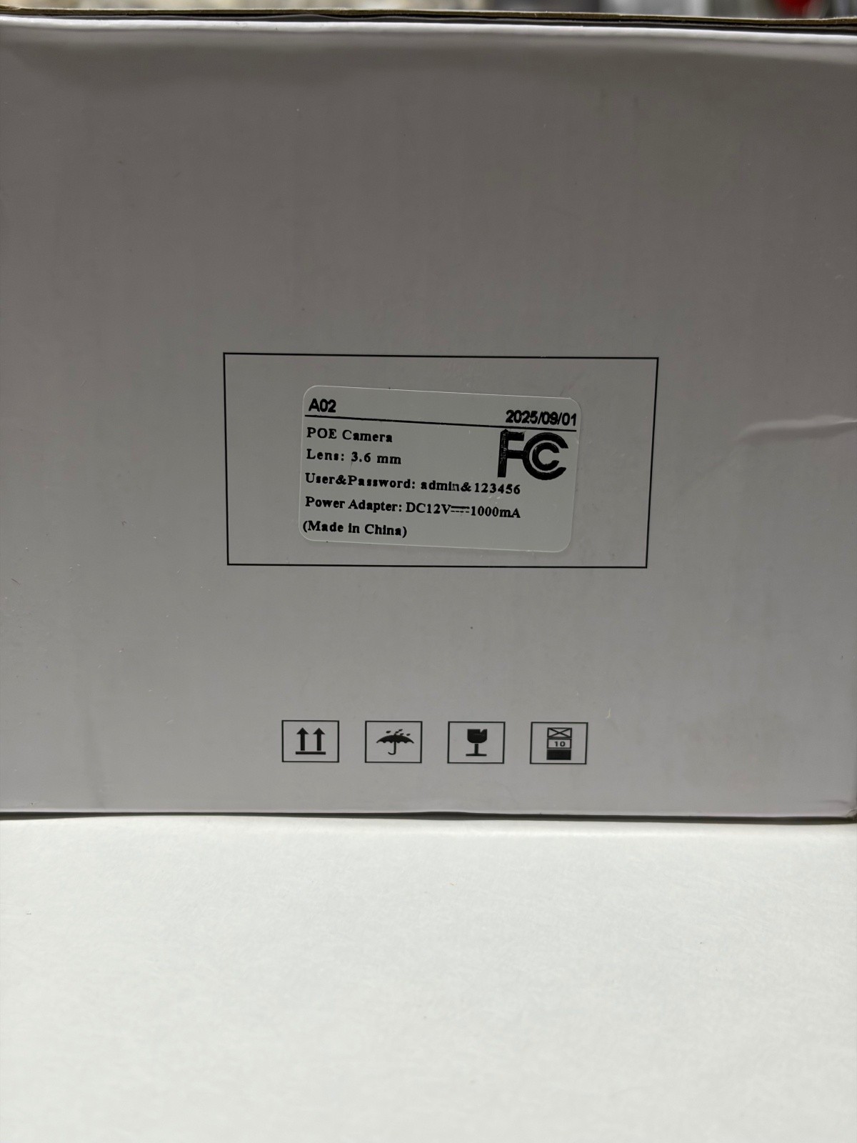 SV3C A02 PoE IP Security Camera 3.6mm Lens White Night Vision