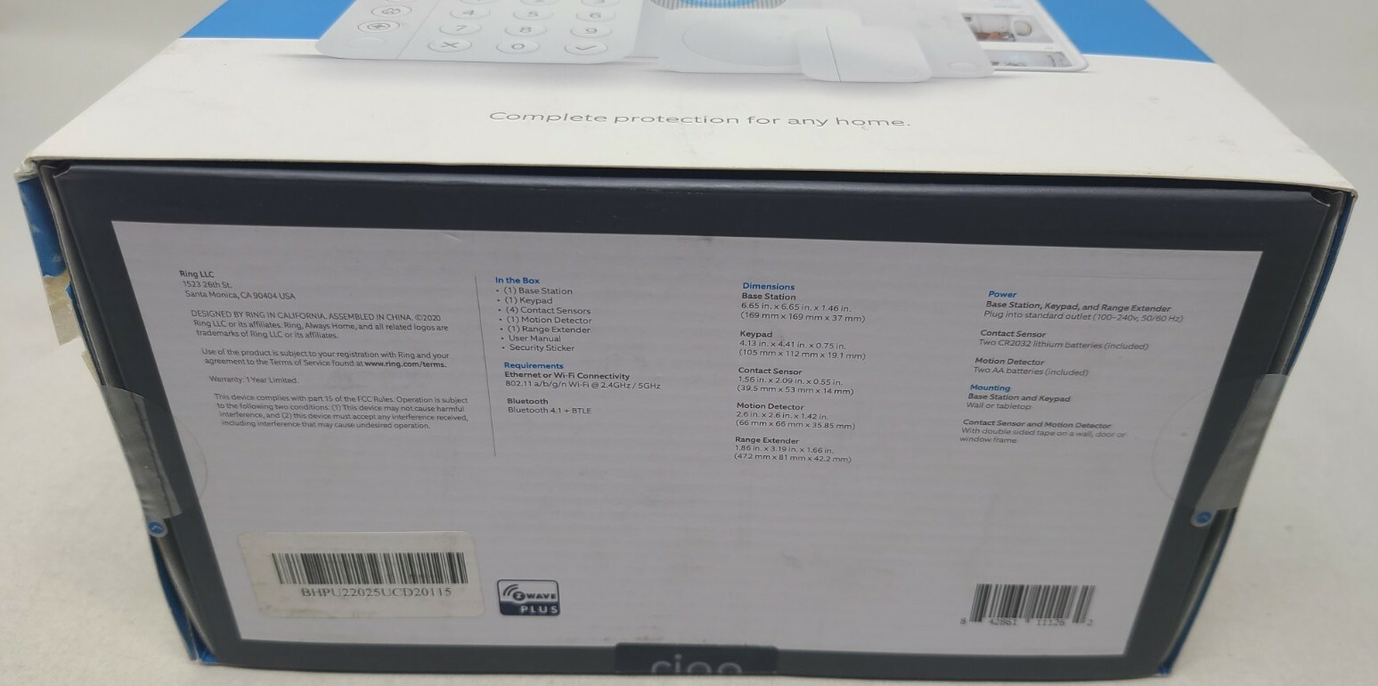 Ring Alarm Home Security 8-Piece Security Kit 2nd Gen. New- Factory Sealed