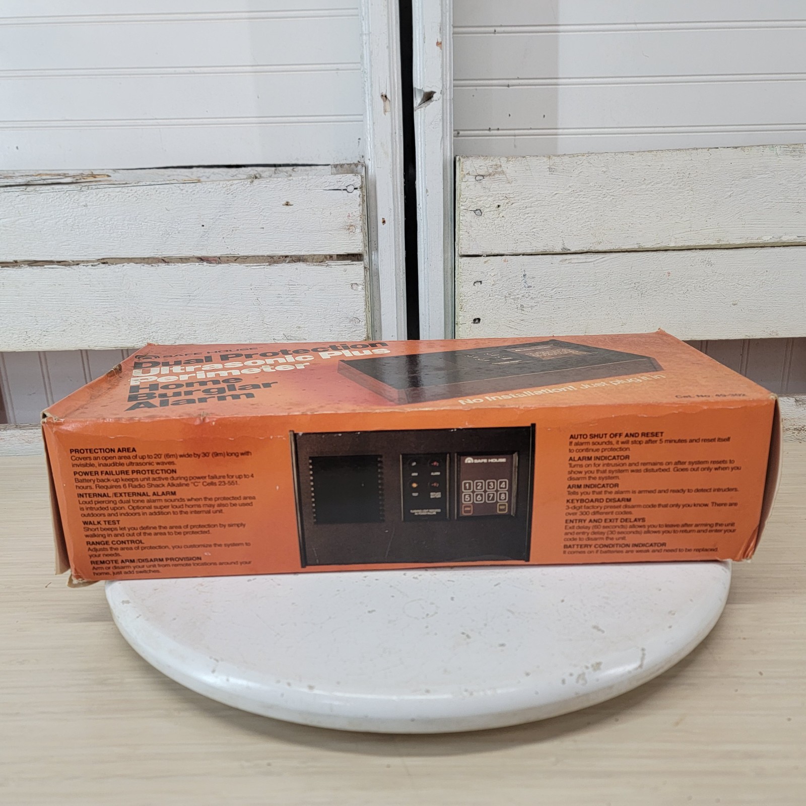 Vintage Safe House 49-302 Ultrasonic Plus Home Burglar Alarm Radio Shack Tested