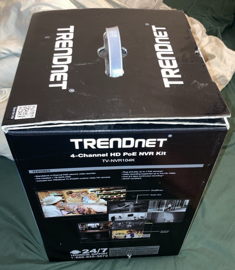 TRENDnet Standalone 4-Channel PoE Full HD Network Video Recorder Kit TV-NVR104K