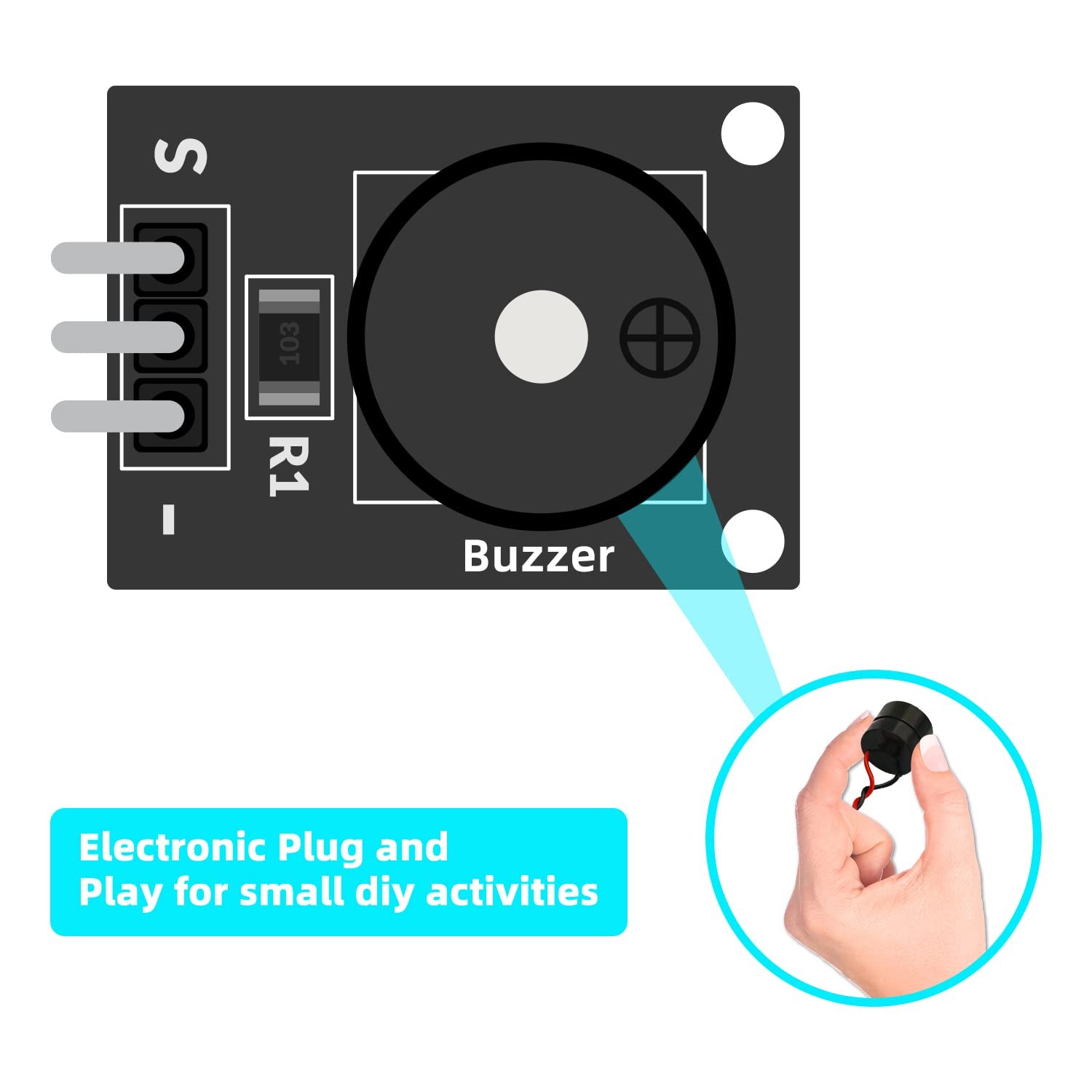 30Pcs DC 12V Electronic DC Buzzer 5v Alarm Active Piezo Beep Sound ABS Housin…