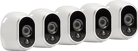 Arlo Wireless Home Security 5 Camera Kit VMS3530-100NAR – WHITE – Scratch & Dent