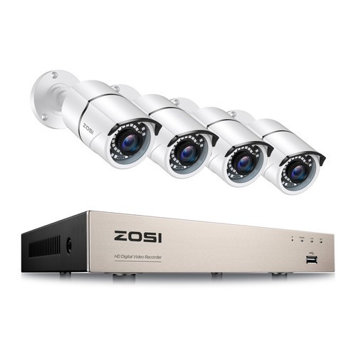 ZOSI 8CH 1080P Outdoor Security Camera System 5MP Lite CCTV DVR Kit 1/2TB HDD