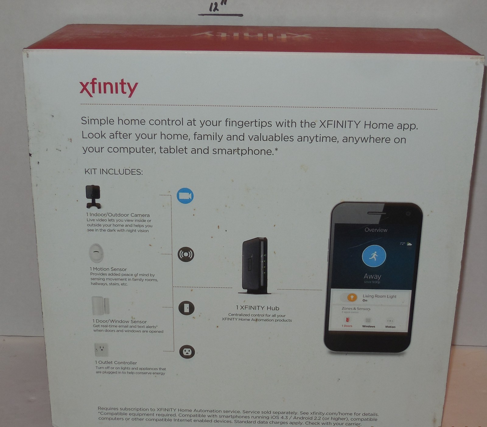 XFINITY HOME AUTOMATION BASE KIT + Indoor/outdoor CAMERA – REQUIRES SUBSCRIPTION