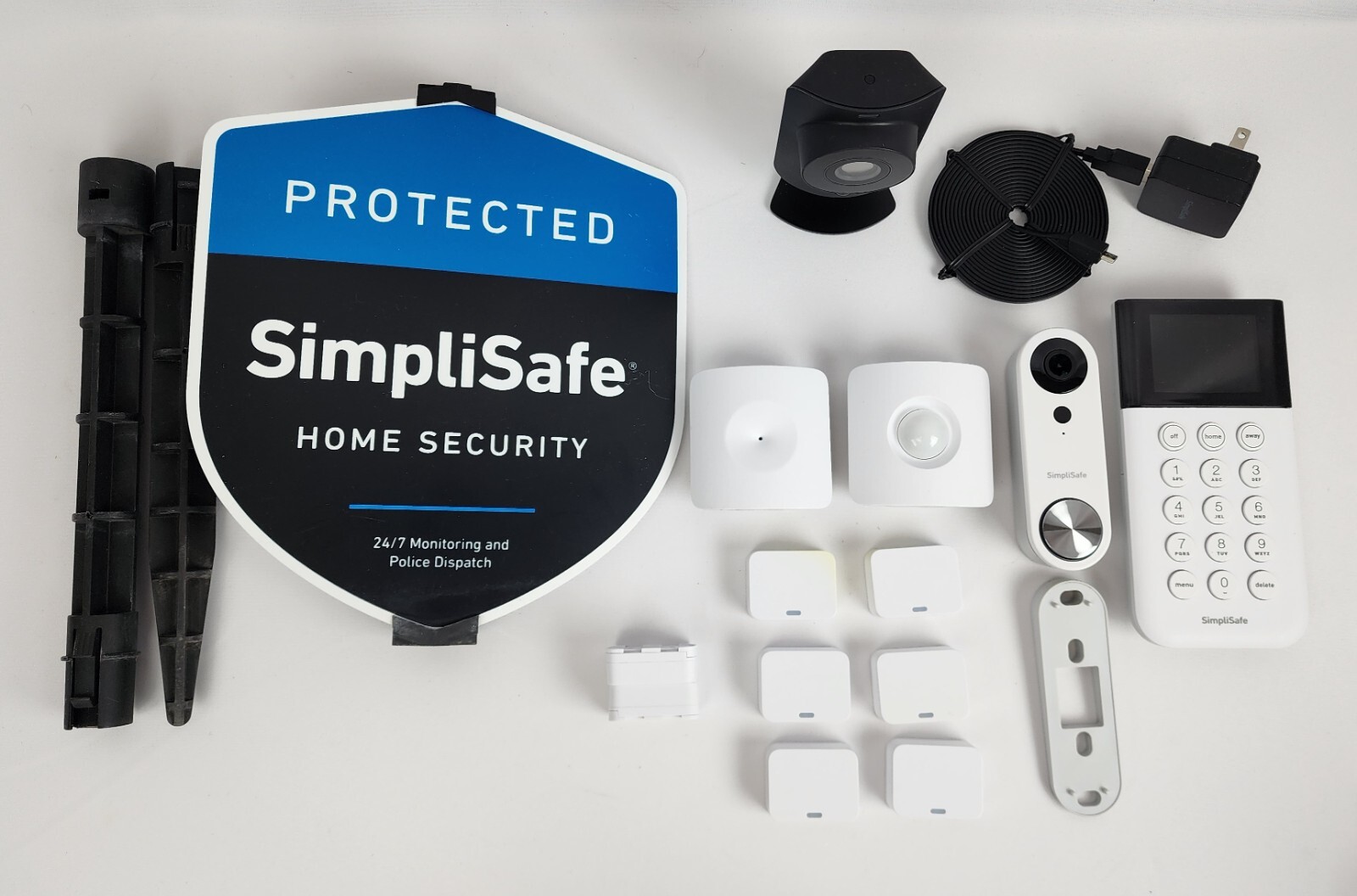 SimpliSafe Security Base Station Keypad Entry Motion Glass Break Sensors V Door
