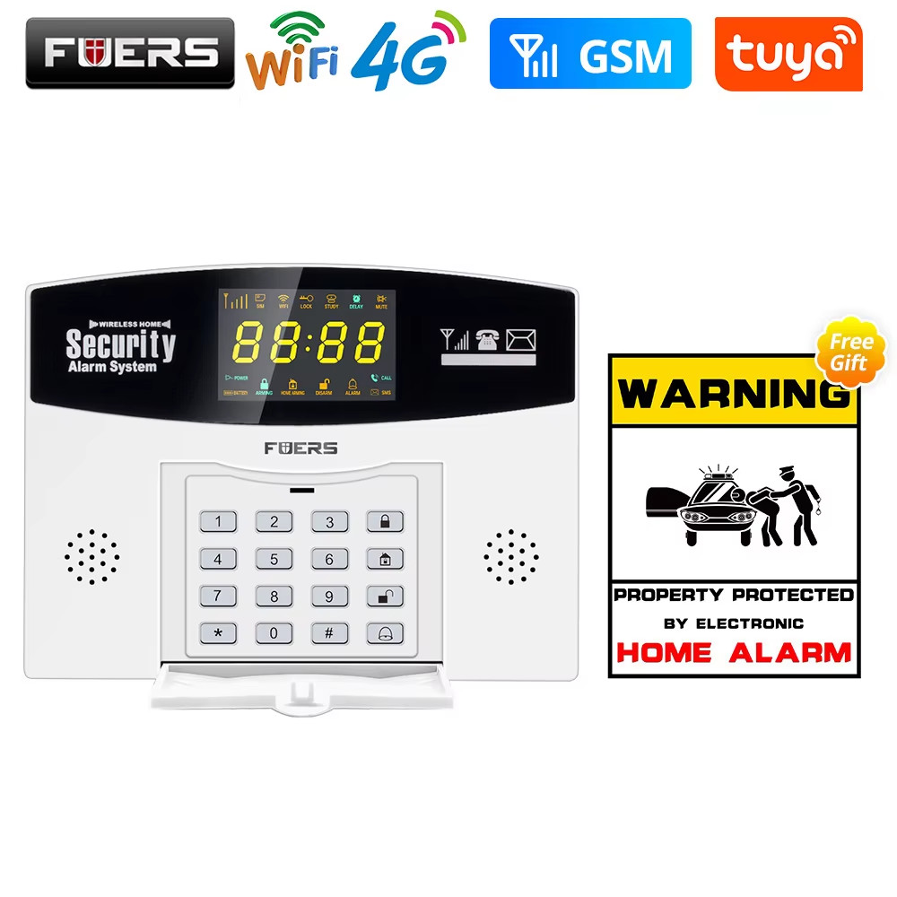 W214 4G WIFI Tuya Smart Alarm System Wireless Burglar GSM Smart Home Security Al