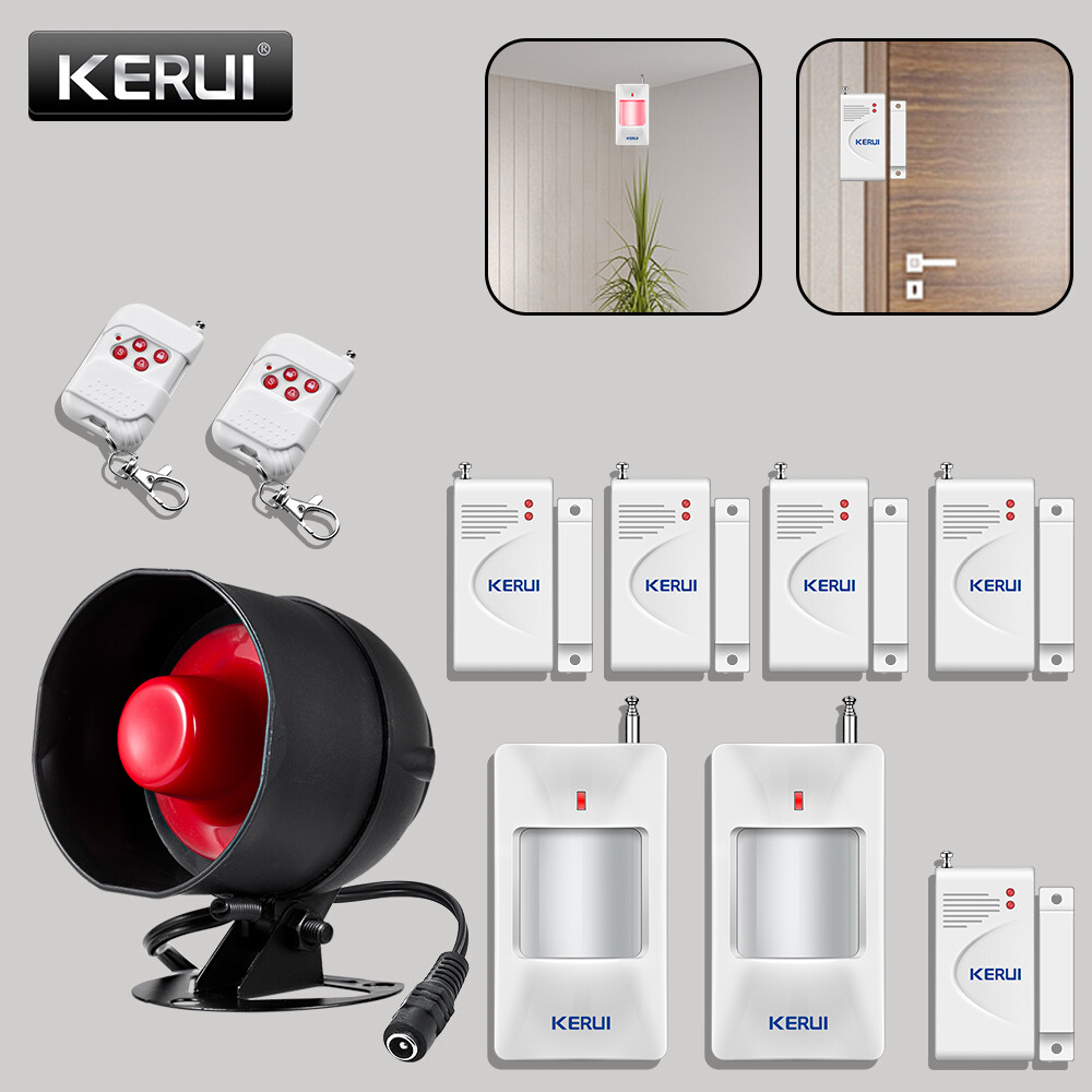 KERUI Alarm Home Security System Door Sensor Garage Detect Anti-theft Loud Alert