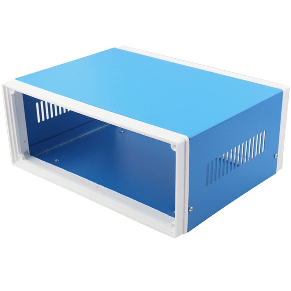 Zulkit Electronic Enclosures Blue Metal Enclosure 12.6″ x 10.6″ x 4.7″,